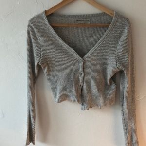 Urban Outfitters Cropped Grey cardigan Sz. Small